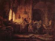 REMBRANDT Harmenszoon van Rijn The Parable of the Laborers in the Vineard USA oil painting artist